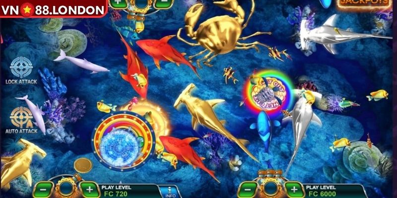 Bắn Cá H5 – Trải Nghiệm Săn Cá Sinh Động Đổi Thưởng Hấp Dẫn 3 Thu lưới cá nhỏ theo đàn