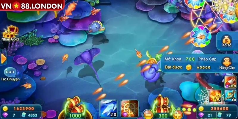 Bắn Cá Xèng – Trải Nghiệm Game Giải Trí Hấp Dẫn Kết Hợp 3 Tích lũy điểm nâng cấp vũ khí