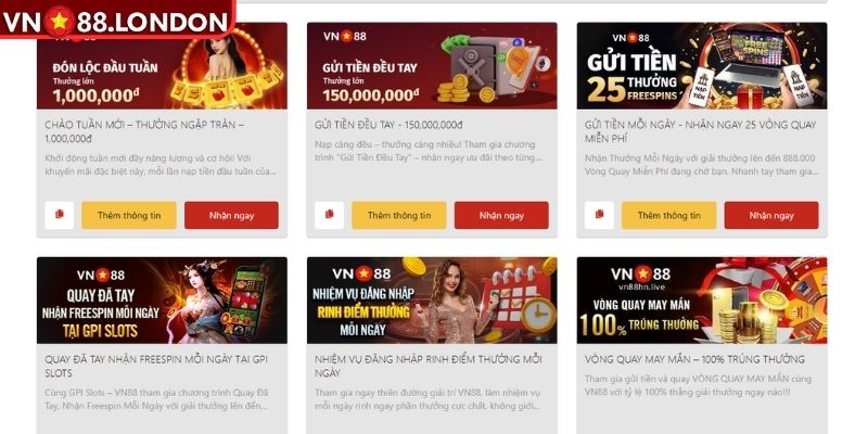 Khuyến Mãi Vn88 – Cập Nhật Những Ưu Đãi Hấp Dẫn Nhất 3 Lưu ý cần biết khi nhận khuyến mãi VN88